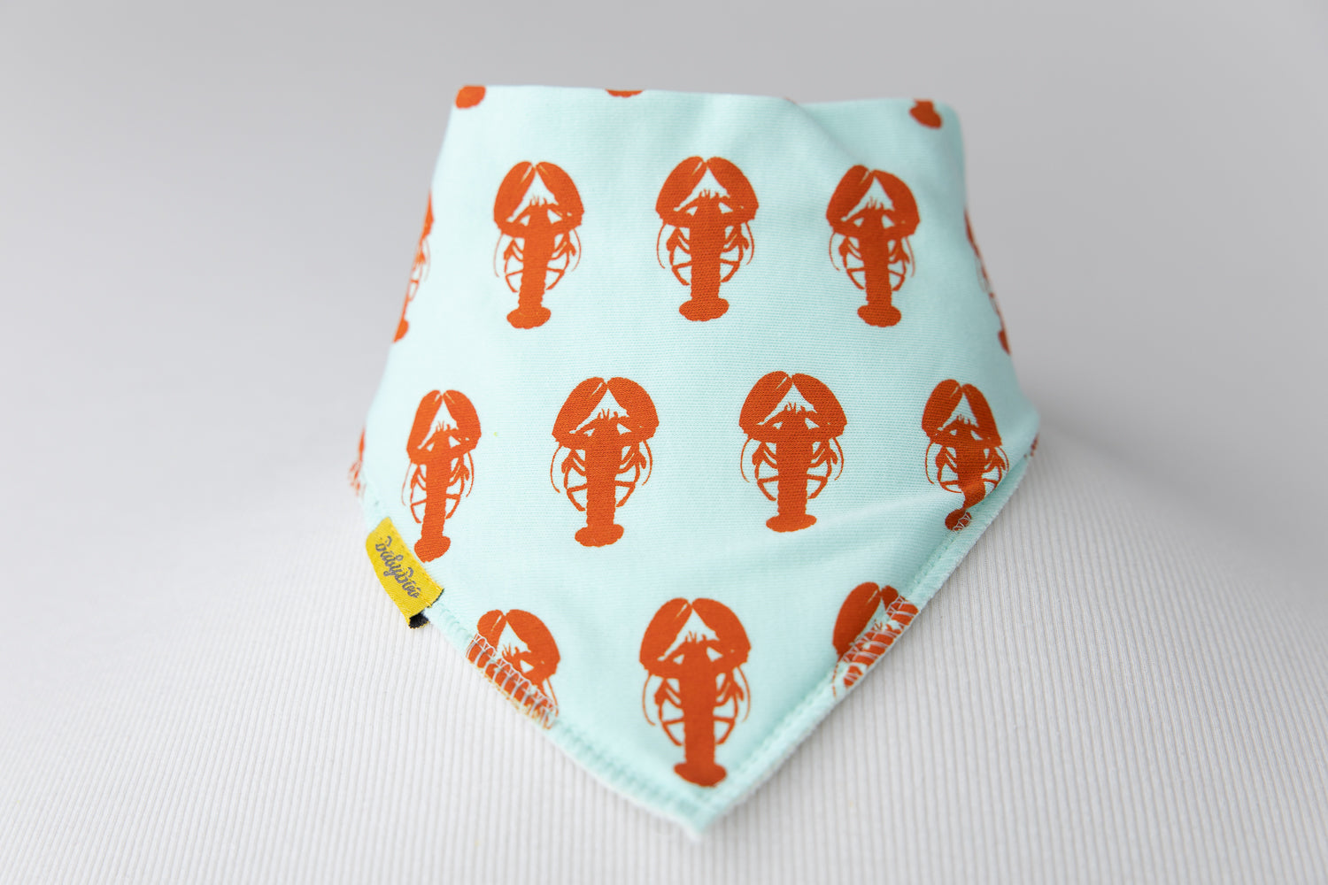 Fauna Lobster organic cotton DribbleBoo bandana bib