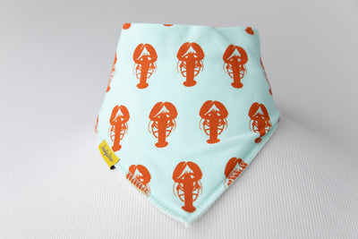 Fauna Lobster organic cotton DribbleBoo bandana bib