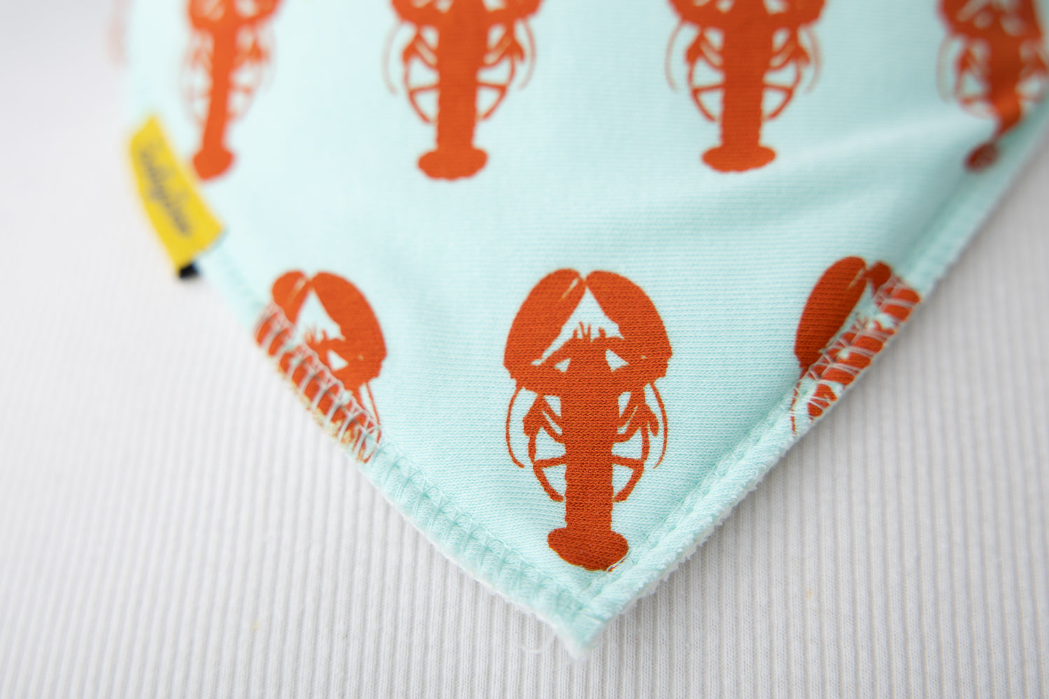 Fauna Lobster organic cotton DribbleBoo bandana bib