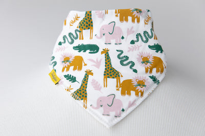 On Safari organic cotton DribbleBoo bandana bib