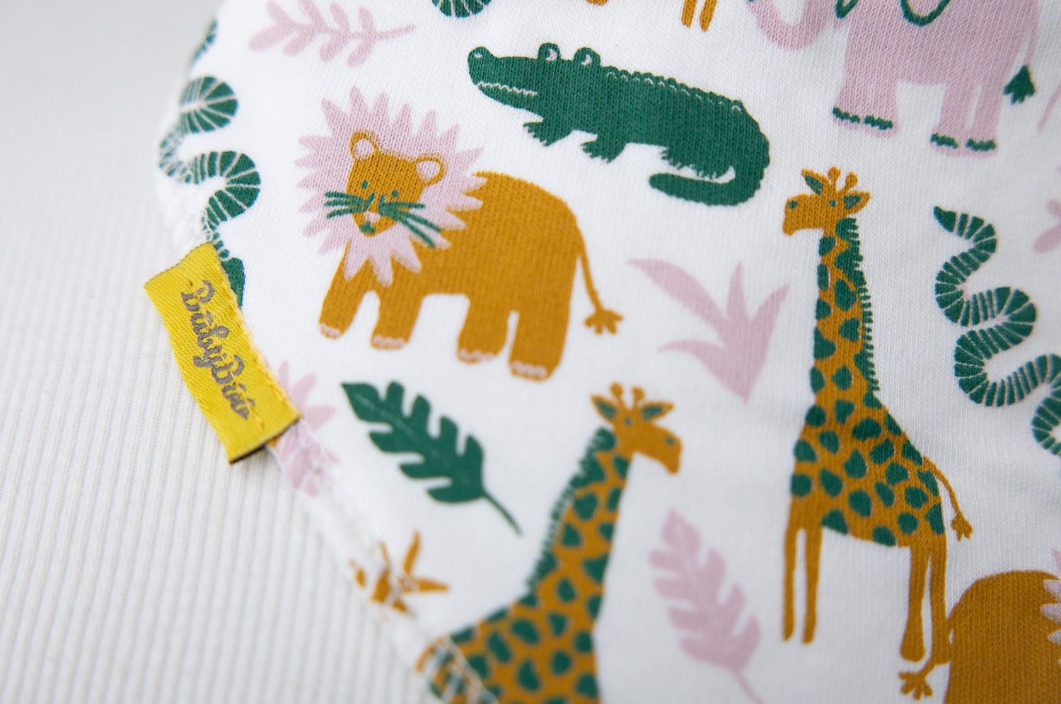 On Safari organic cotton DribbleBoo bandana bib