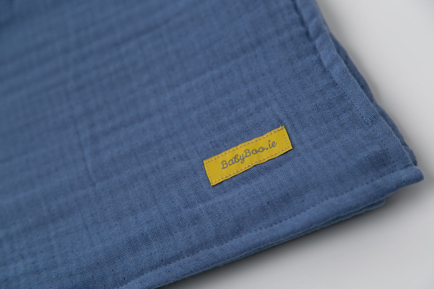 Navy  Organic Cotton super square muslin blanket