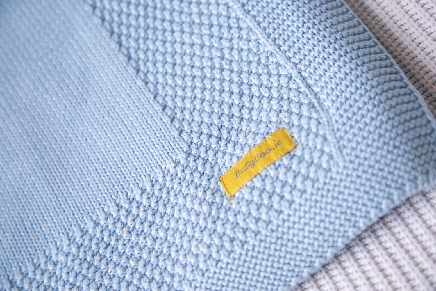 Organic cotton beautiful baby blue BlankieBoo