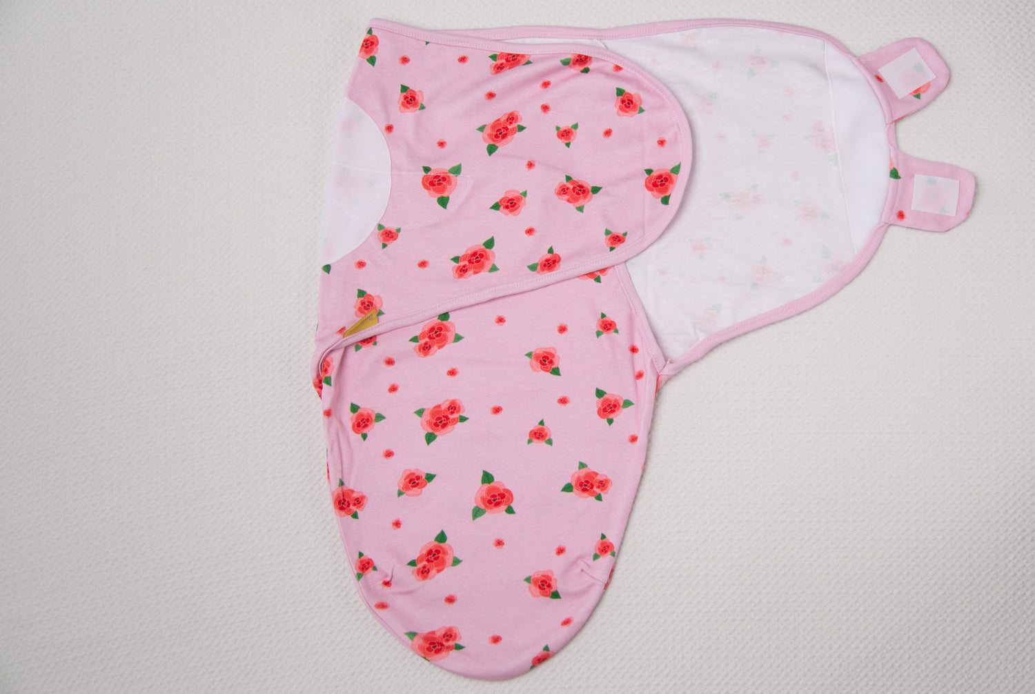 Pink roses organic cotton SwaddleBoo