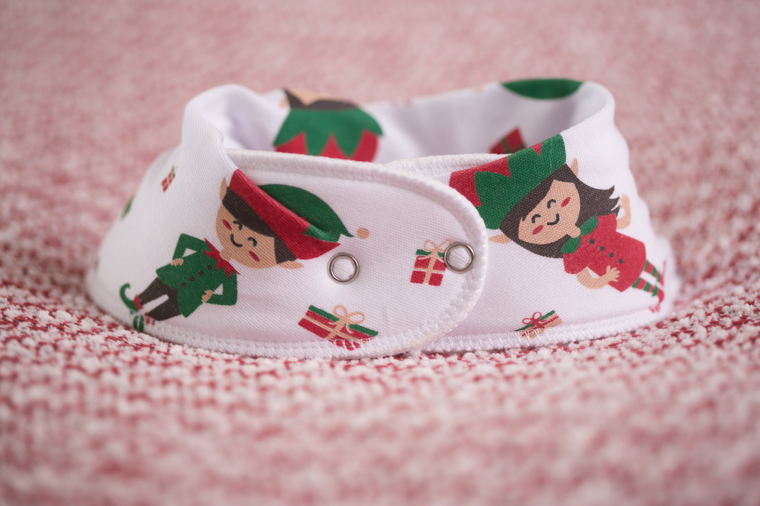 Jasper the elf organic cotton DribbleBoo bandana bib