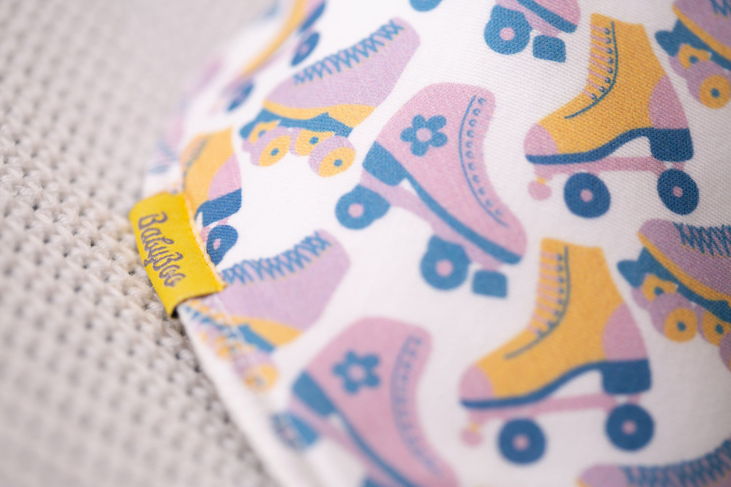 Rollerskating disco diva organic cotton DribbleBoo bandana bib