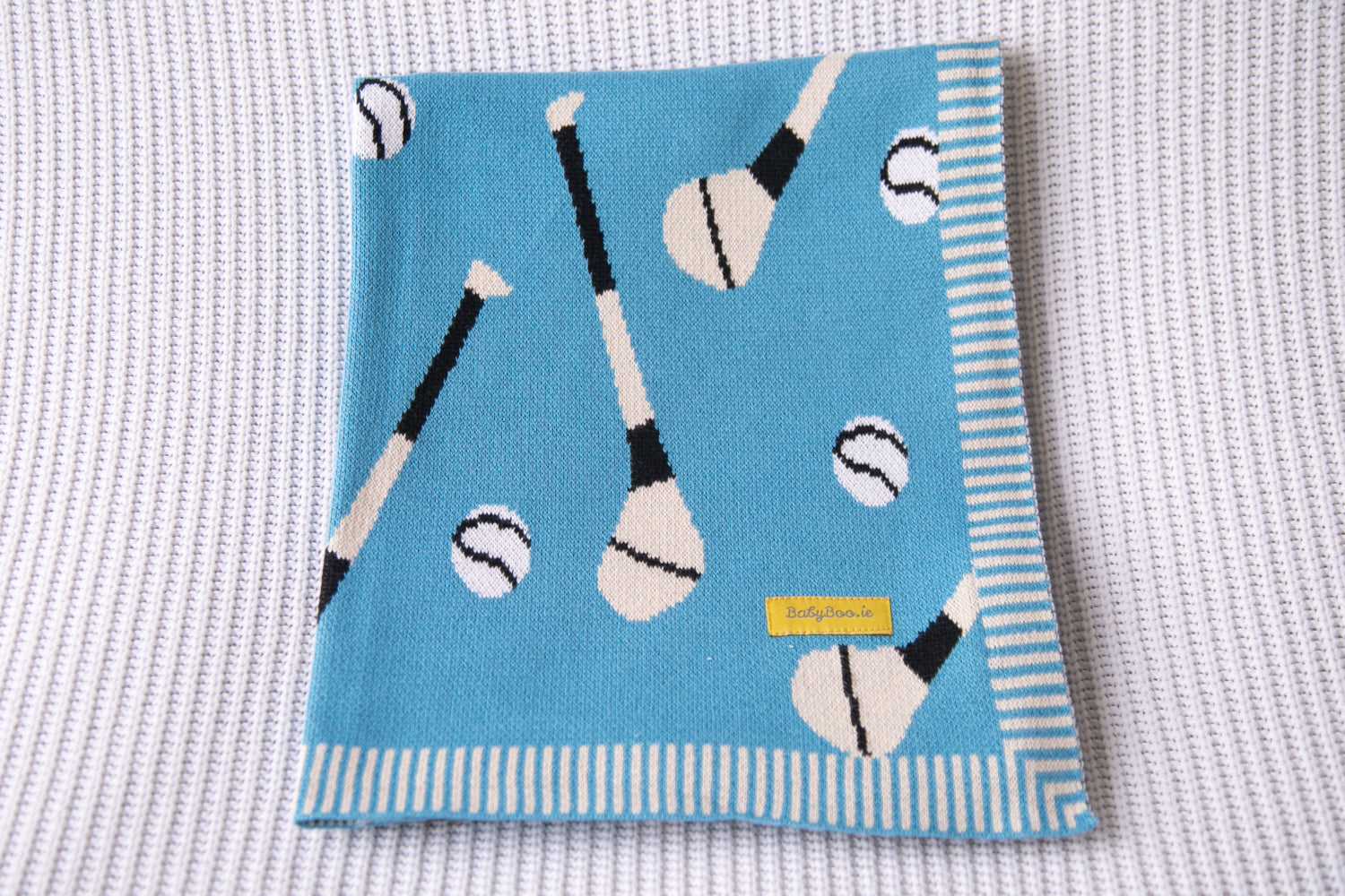 Blue organic cotton GAA mad BlankieBoo