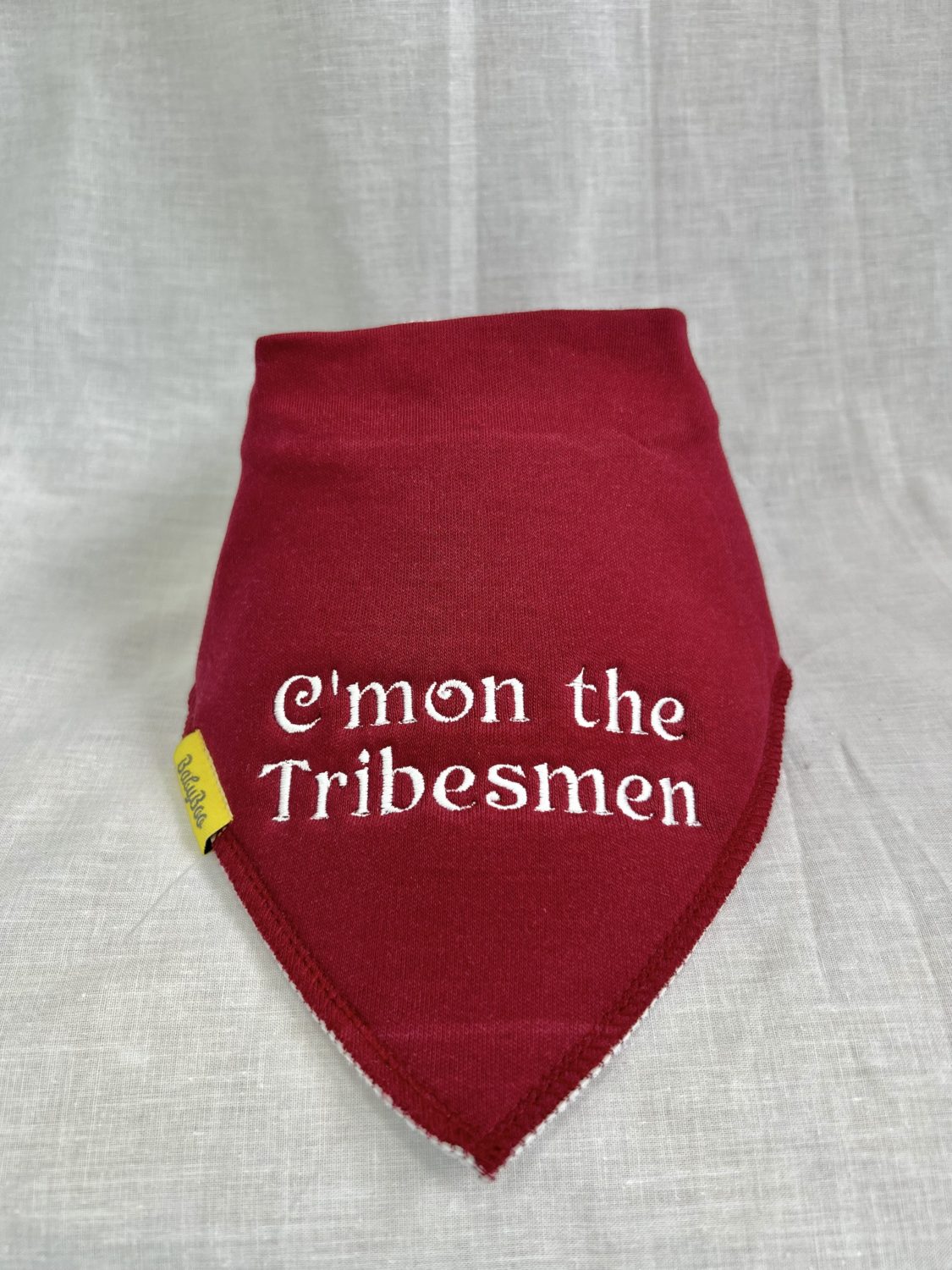 C'mon the Tribesmen Supporter Organic Cotton DribbleBoo bandana bib