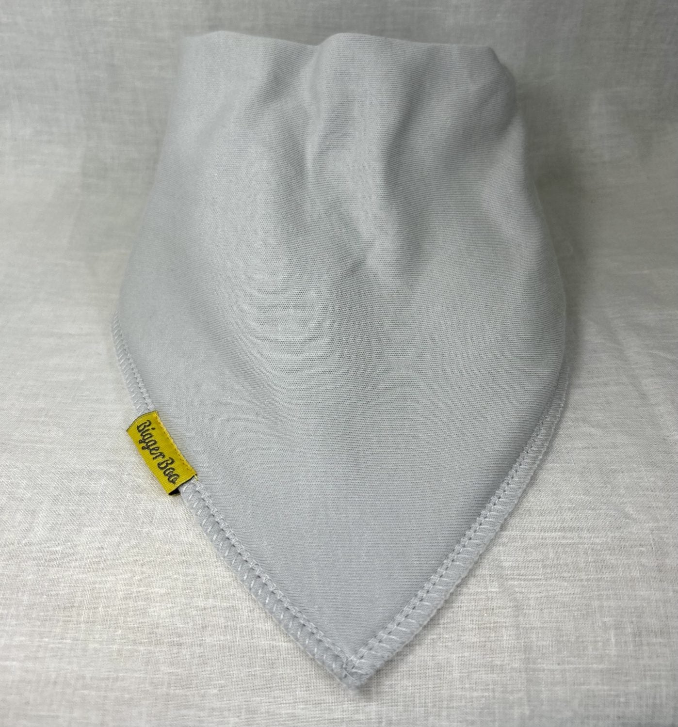 Just grey organic cotton BiggerBoo bandana bib (age 3+)