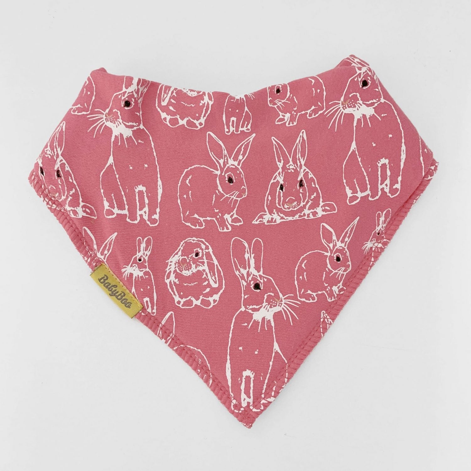 Fauna Rabbit organic cotton DribbleBoo bandana bib
