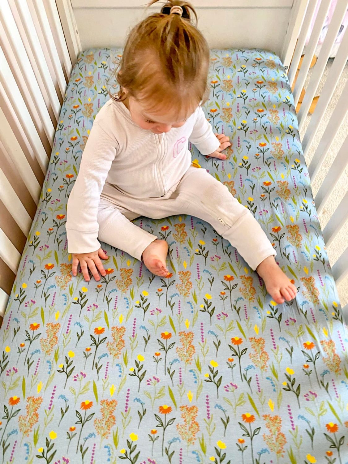 Wildflowers organic cotton BeddyBoo fitted sheet