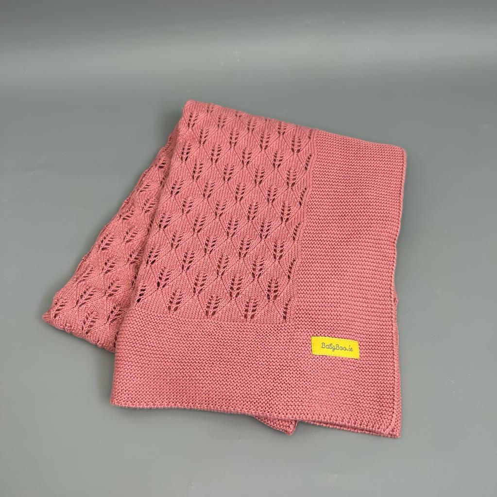 Organic cotton delicate rose BlankieBoo
