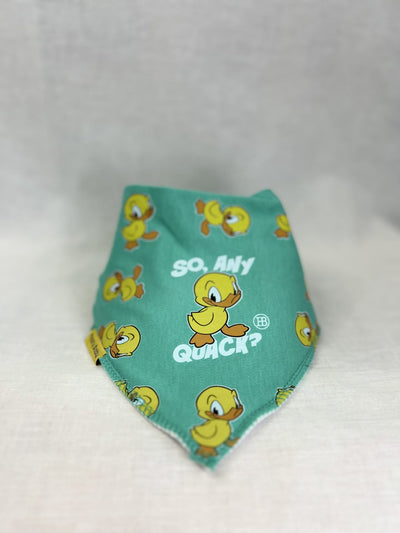 Any Quack organic cotton DribbleBoo bandana bib