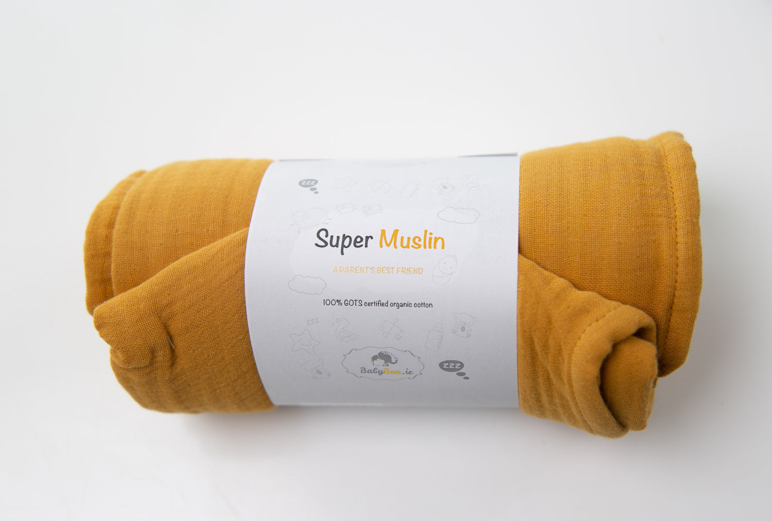 Turmeric Organic Cotton super square muslin blanket