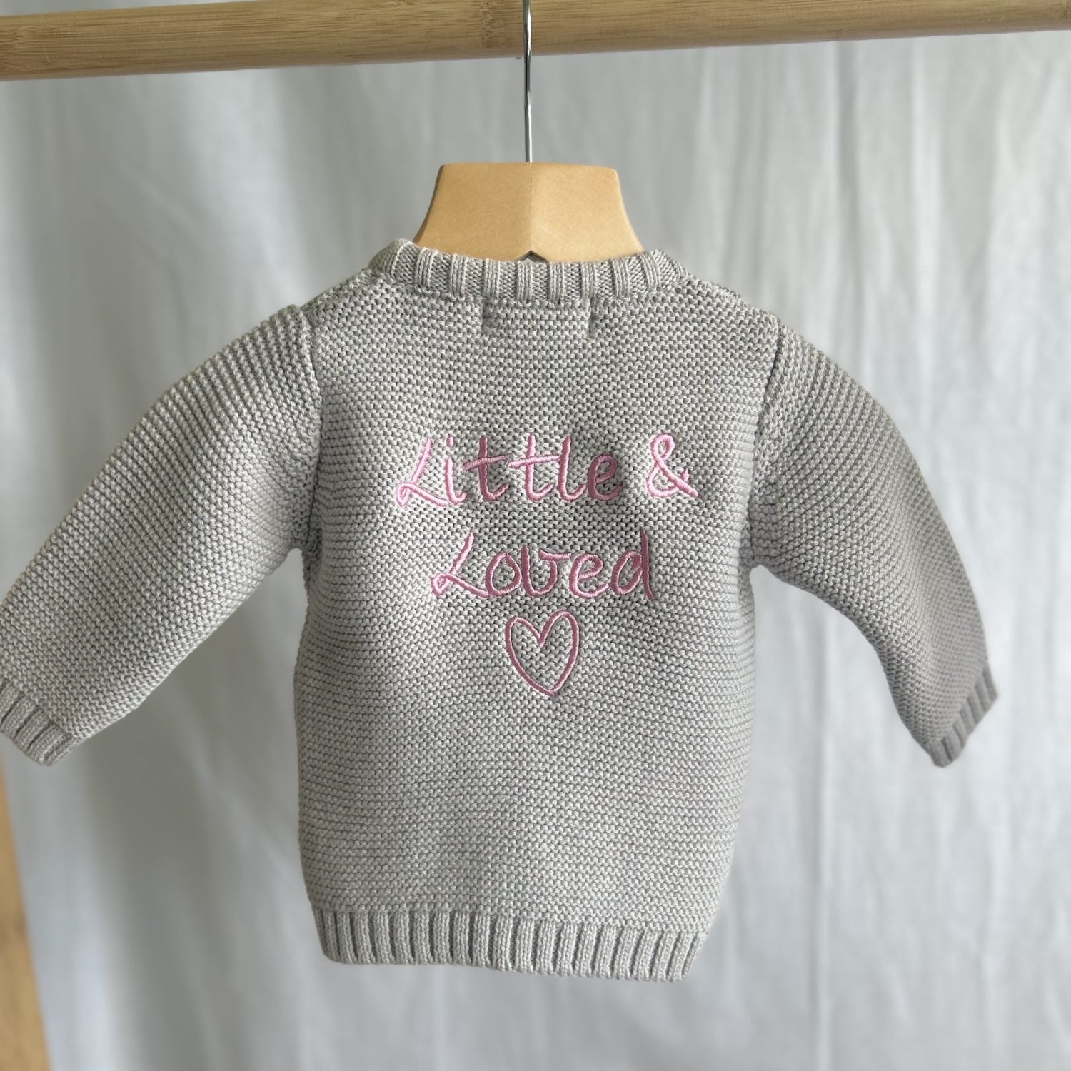 Little & Loved Organic Cotton Zipped Cardigan