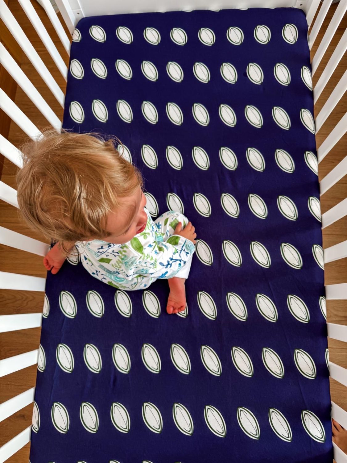 Rugby fan organic cotton BeddyBoo fitted sheet