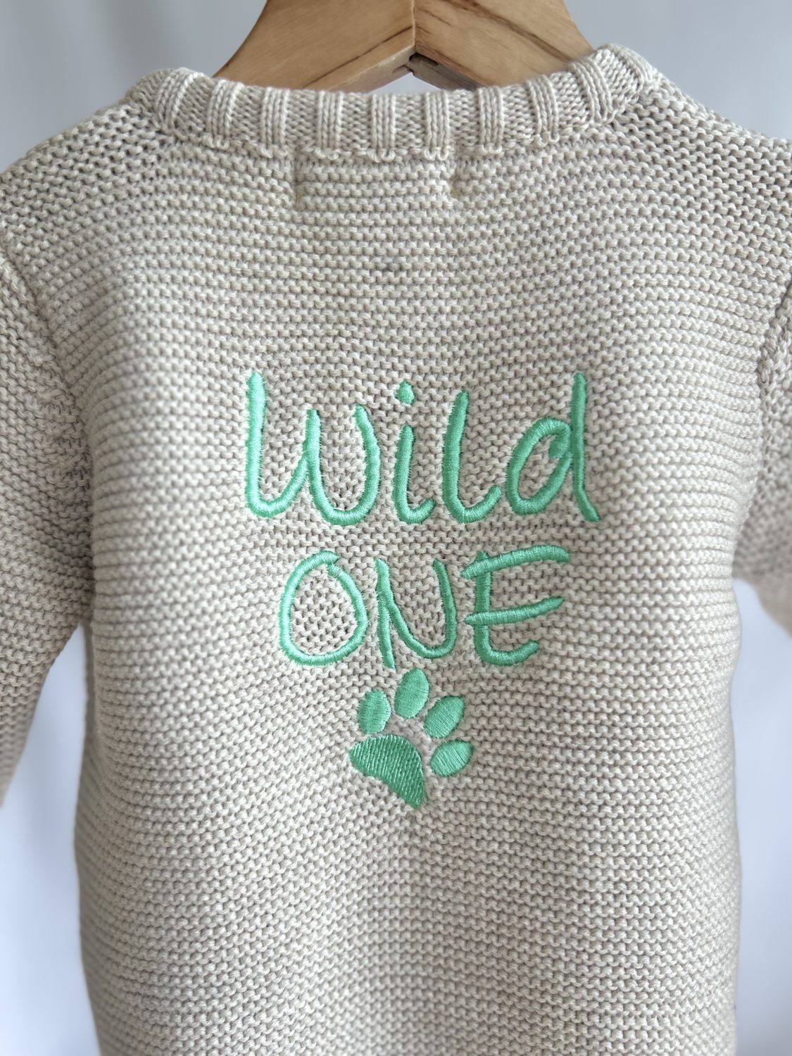 Wild One Organic Cotton Zipped Cardigan