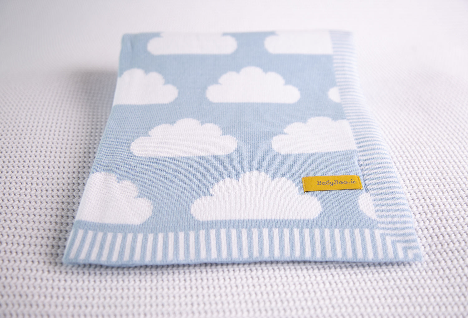 Organic cotton blue clouds BlankieBoo