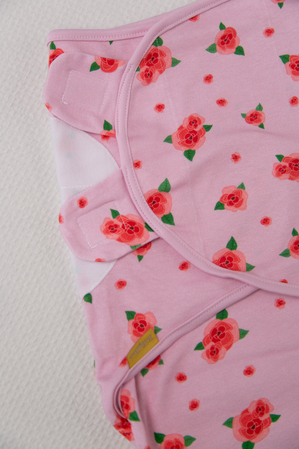 Pink roses organic cotton SwaddleBoo