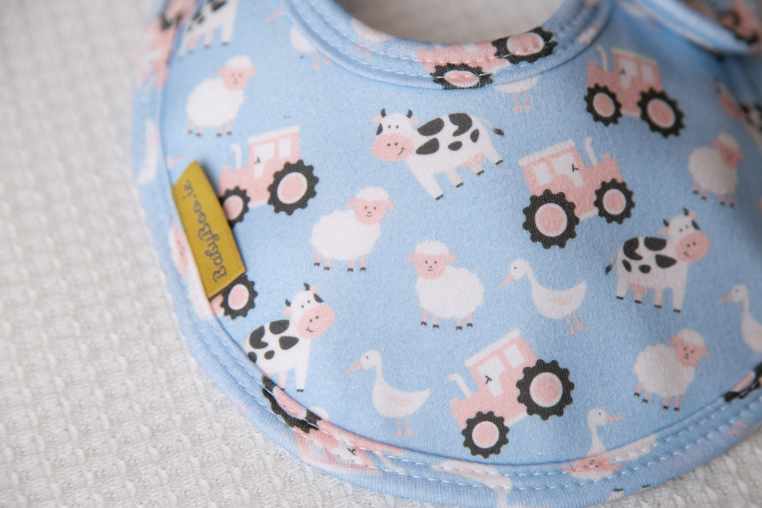 On the farm organic cotton LittleBoo baby bib