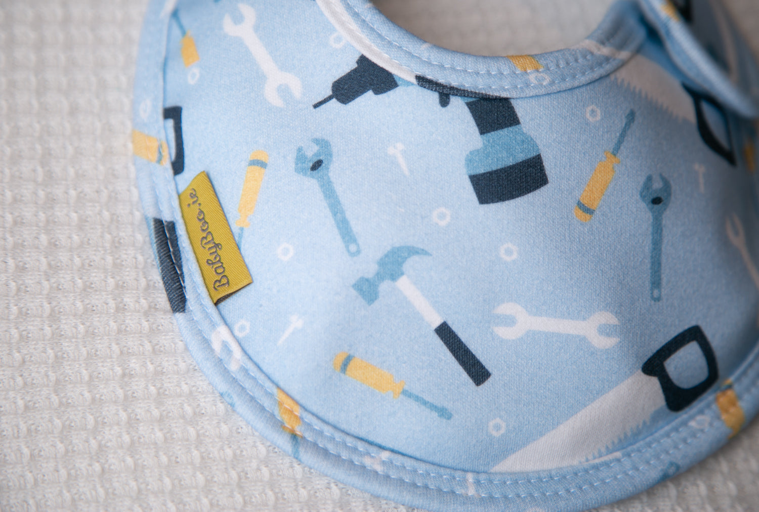 BuilderBoo organic cotton LittleBoo baby bib