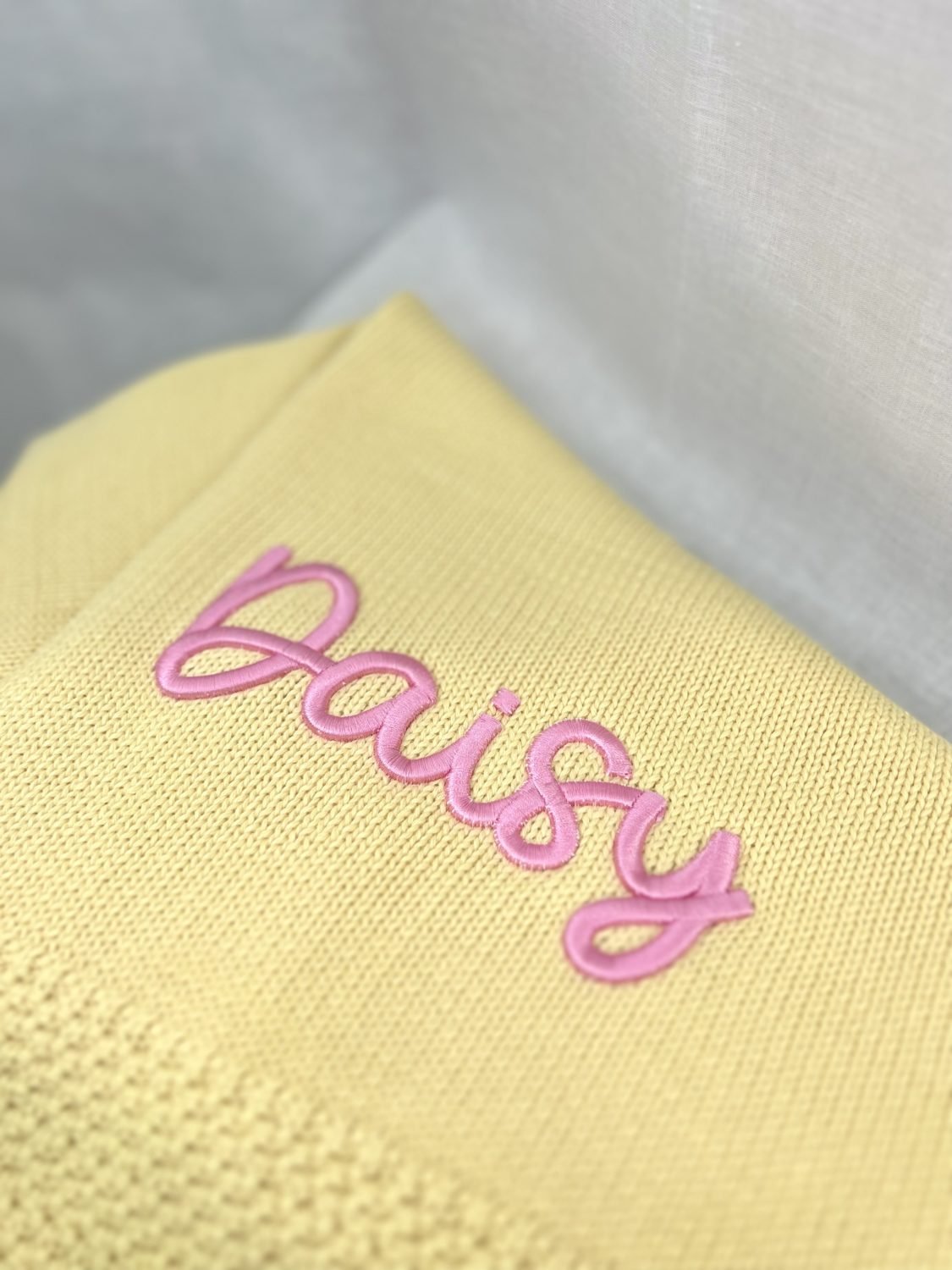 3D Puff Personalised Organic Cotton BlankieBoo baby blanket