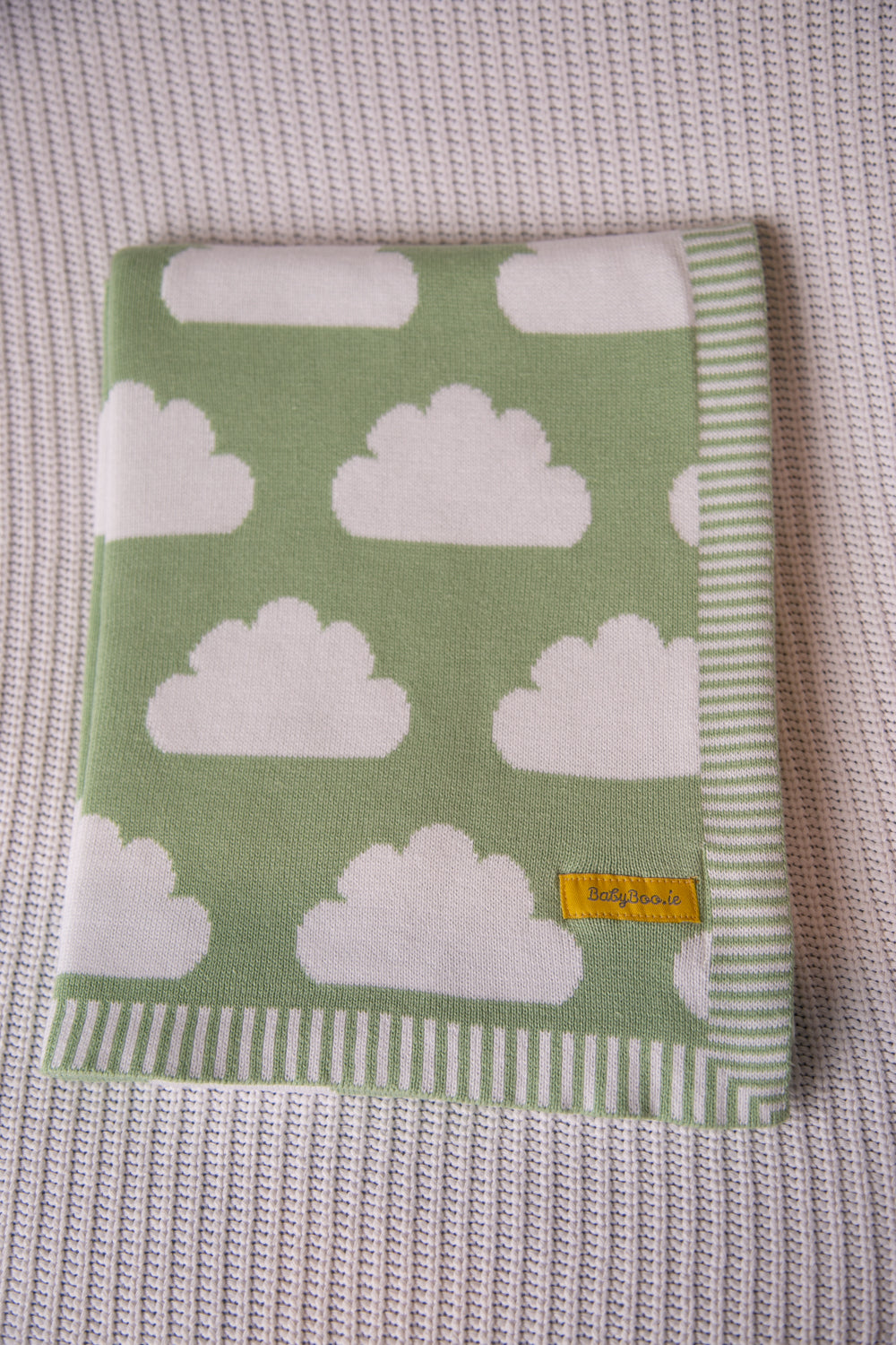 Organic cotton apple clouds BlankieBoo