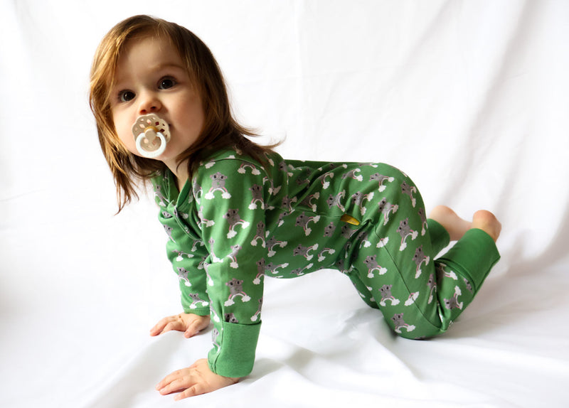 Koala organic cotton ZippyBoo suit