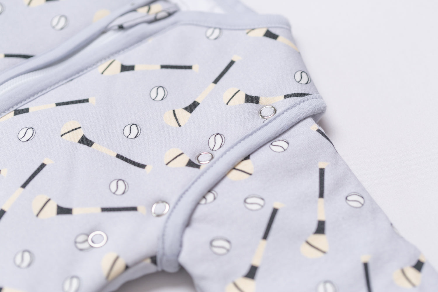 Grey GAA fan organic cotton SnuggleBoo sleeping bag (2.5 tog)