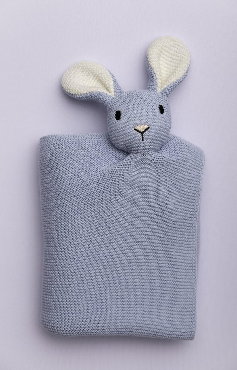 Bunny Comforter Organic Cotton BlankieBoo (baby blue)