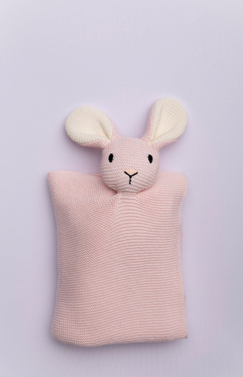 Bunny Comforter Organic Cotton BlankieBoo (baby pink)