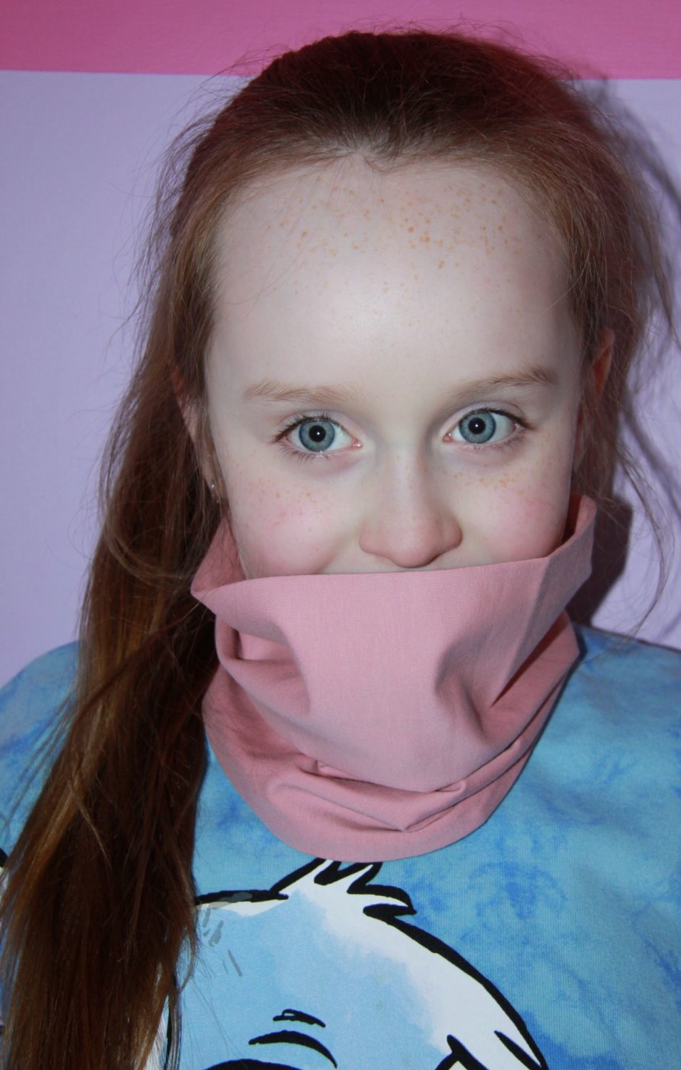 Rose organic cotton BooLoop Scarf