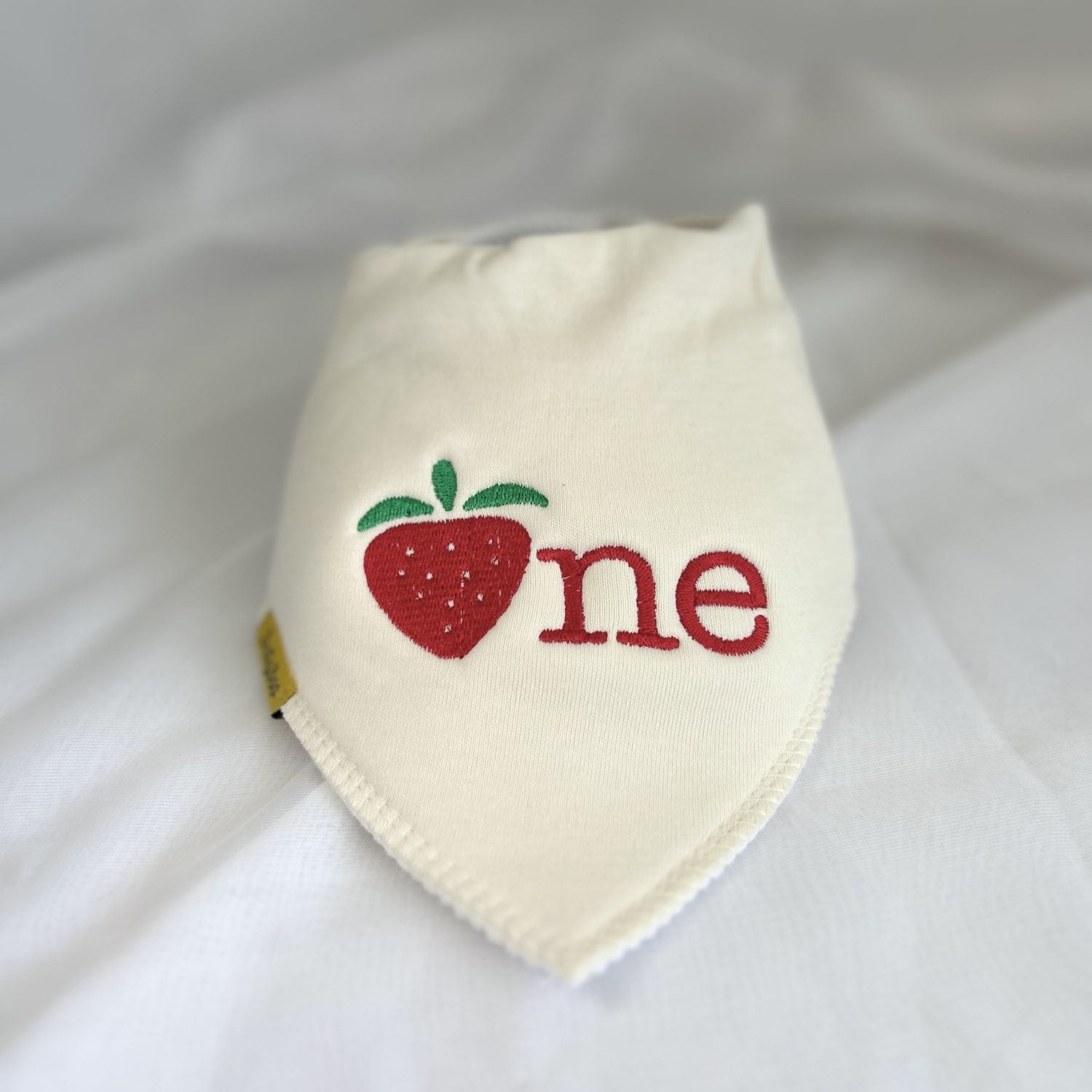 My berry 1st birthday organic cotton Dribbleboo bandana bib