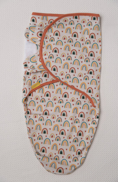 Boho Rainbows organic cotton SwaddleBoo