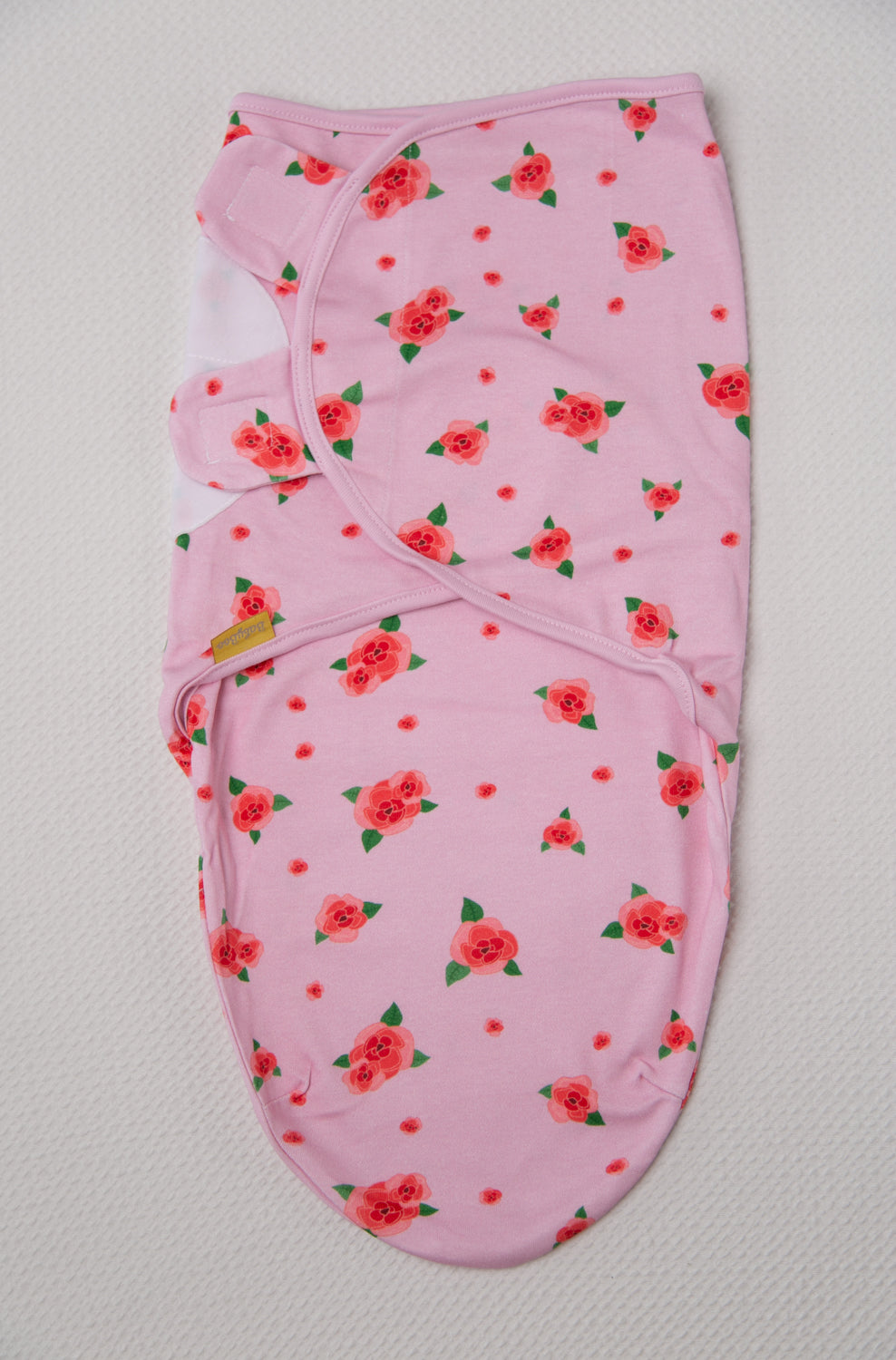 Pink roses organic cotton SwaddleBoo