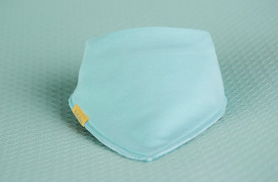 Just aqua organic cotton DribbleBoo bandana bib