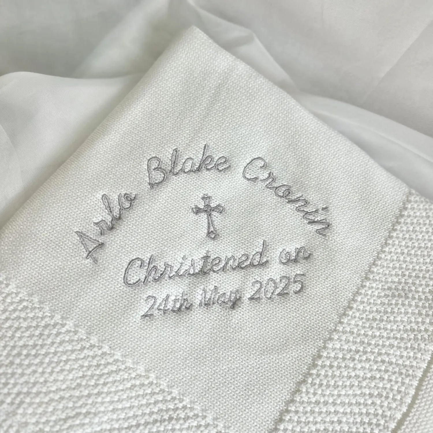 Christening Day Organic Cotton BlankieBoo Blanket