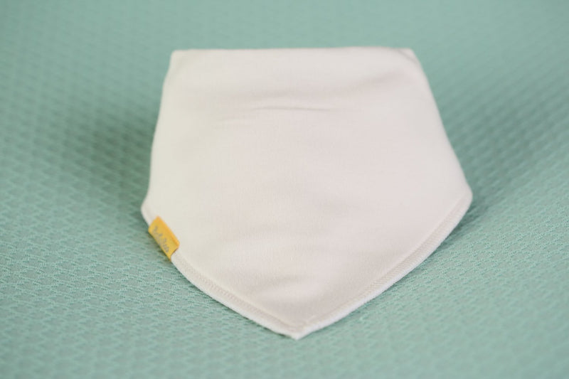 Just cream organic cotton DribbleBoo bandana bib