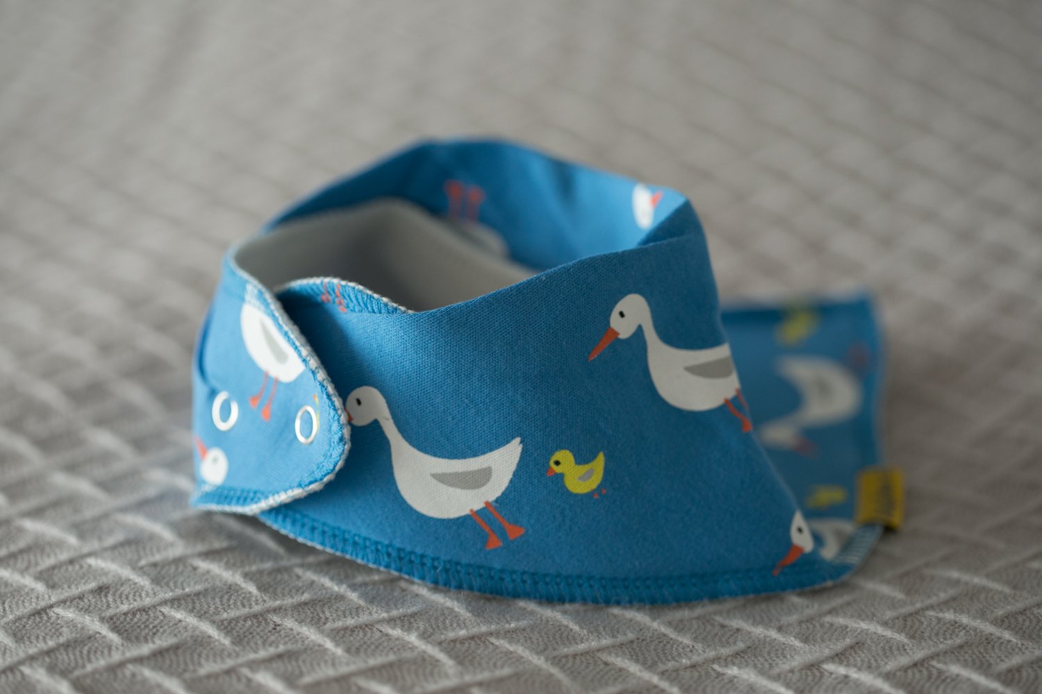 Duckie walks organic cotton DribbleBoo bandana bib