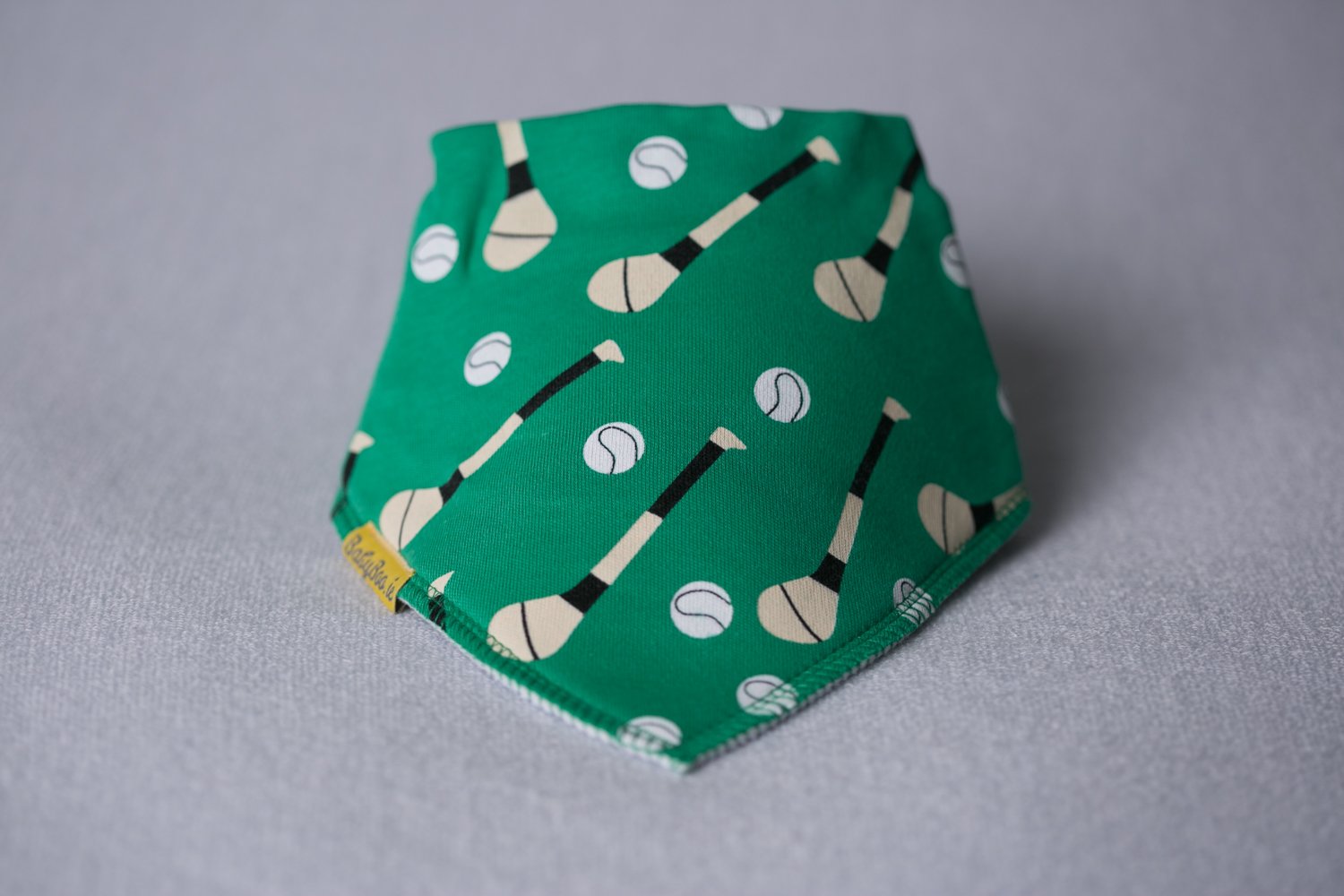 Green GAA mad organic cotton DribbleBoo bandana bib