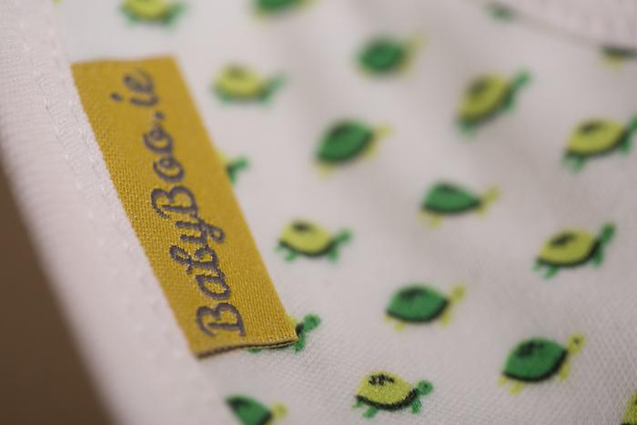 Swim swim turtles organic cotton LittleBoo baby bib