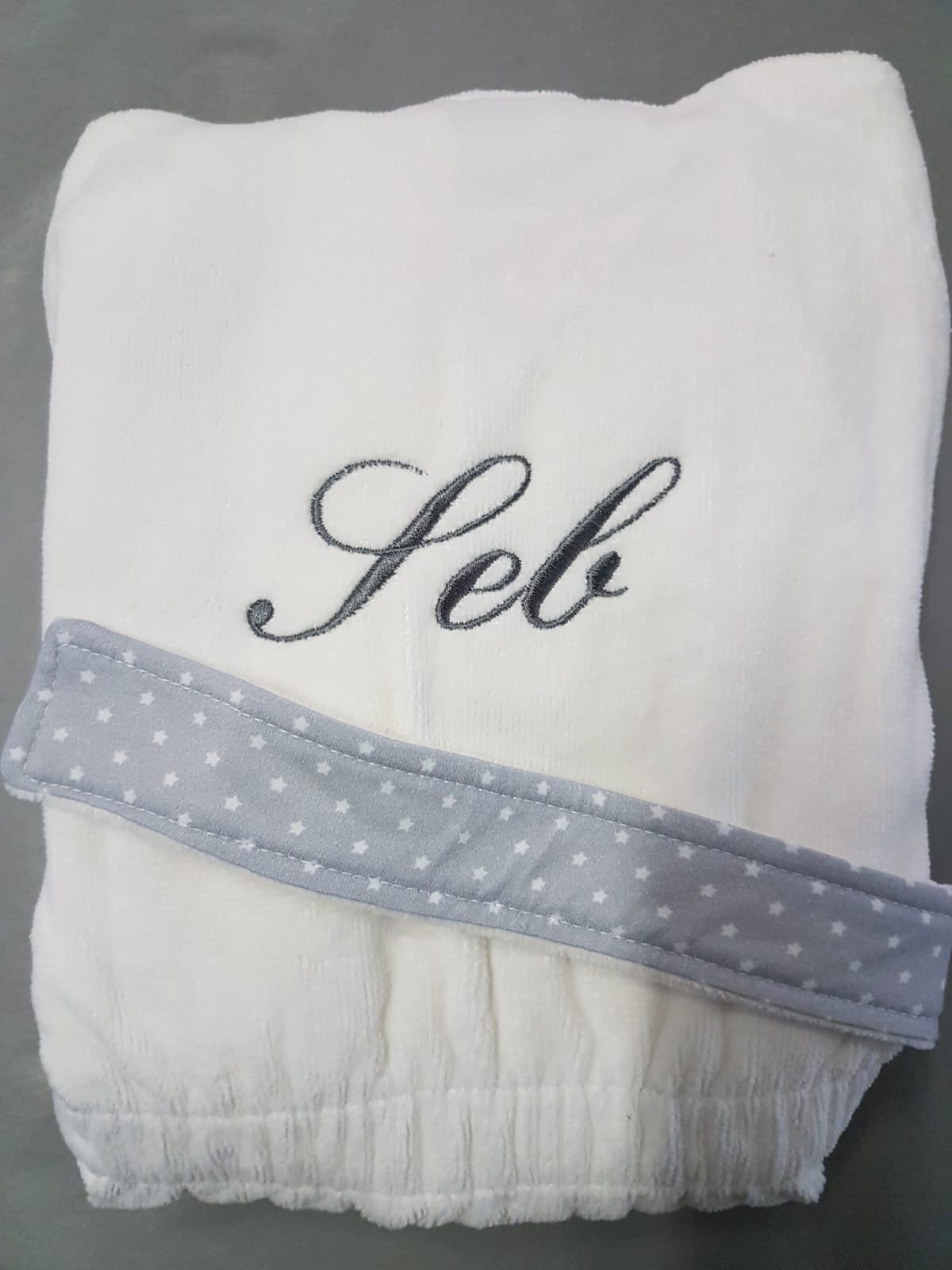 Christening organic cotton CozyBoo robe