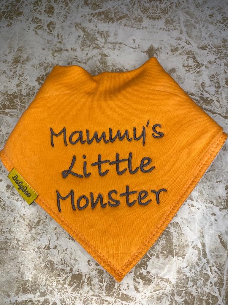 Mammy's monster organic cotton bandana bib
