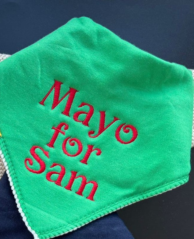 Mayo For Sam Organic Cotton DribbleBoo bandana bib