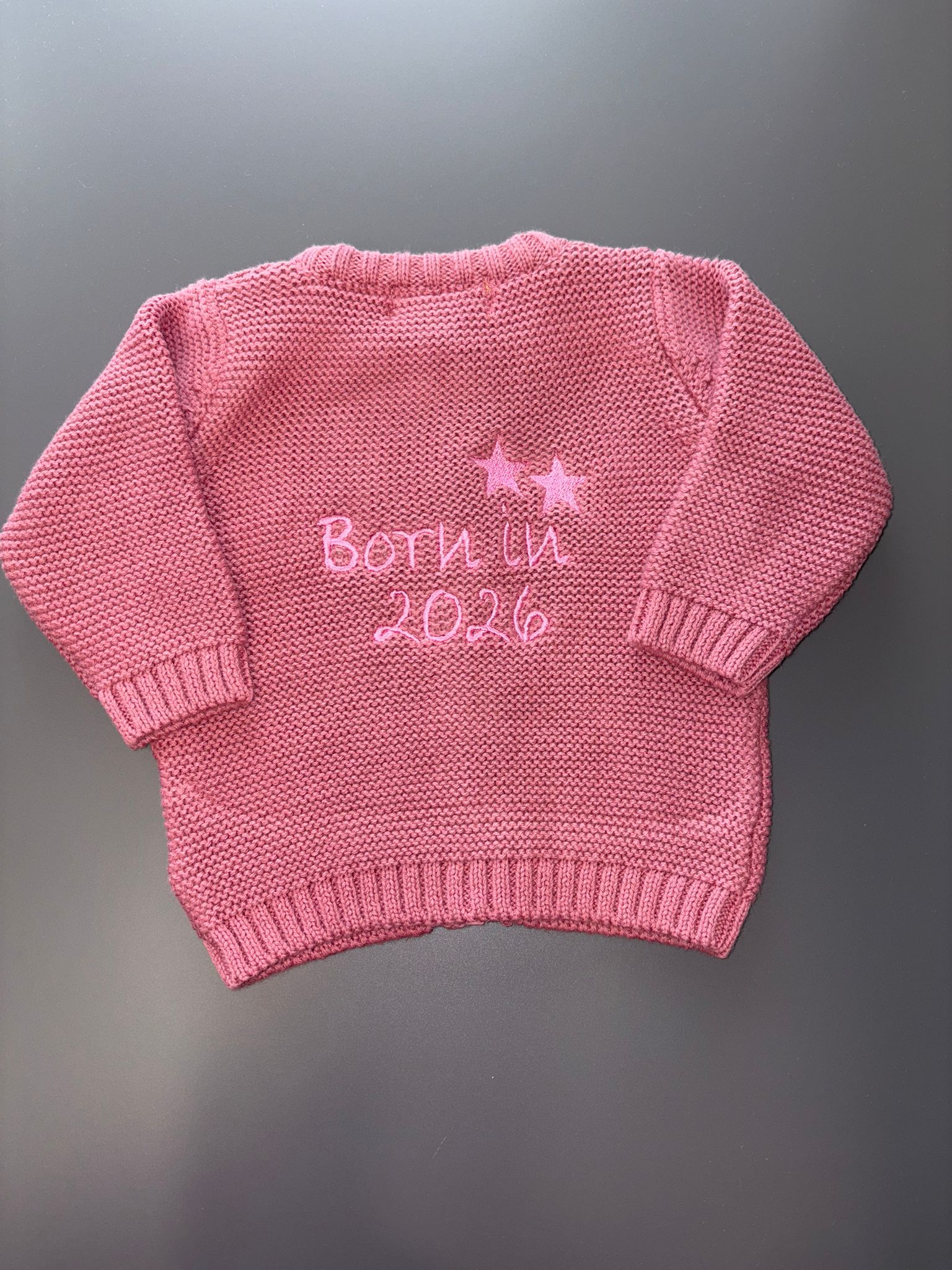 Stars Born in 2026 Organic Cotton Zipped Cardigan