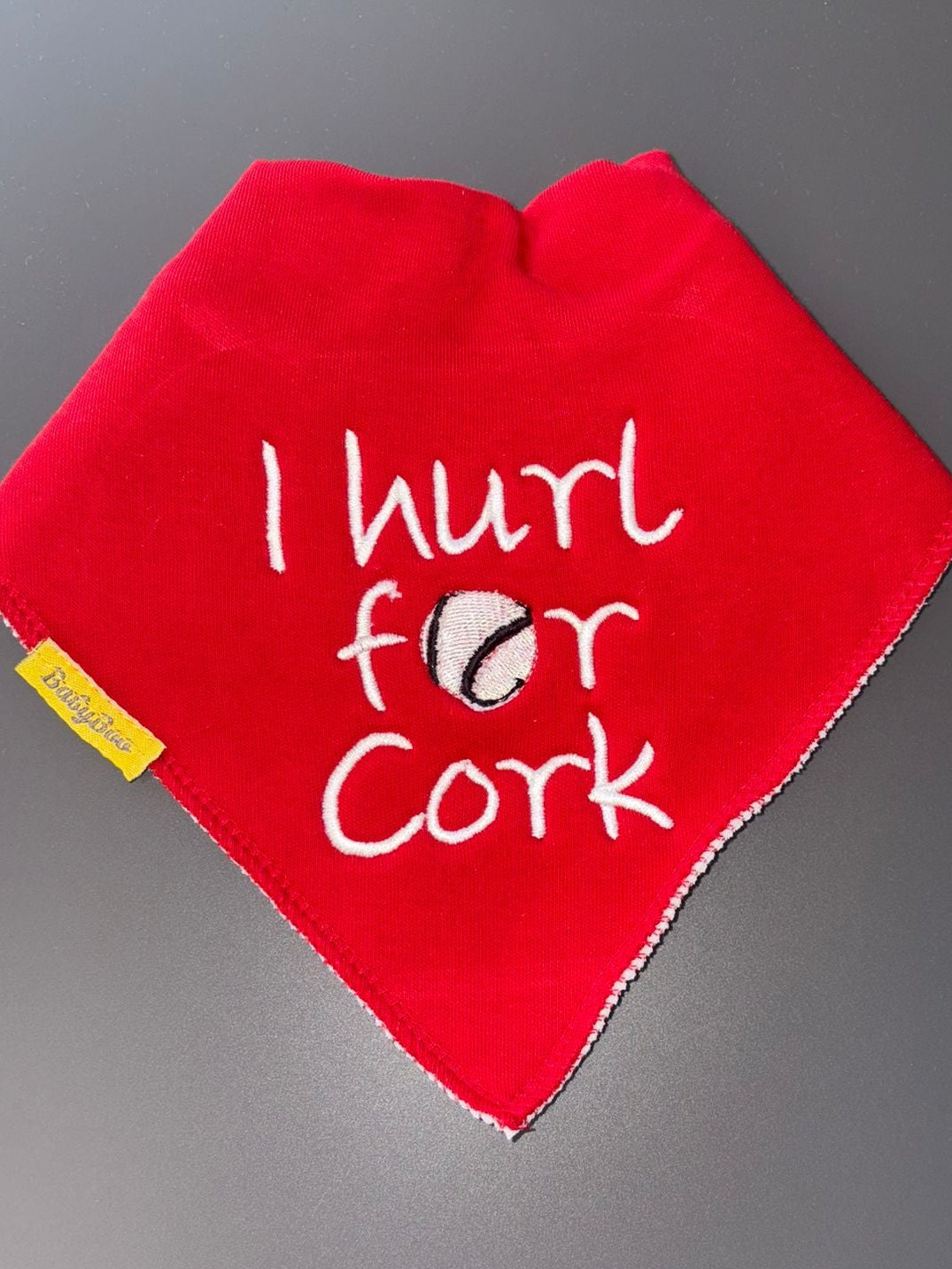 I hurl for... organic cotton DribbleBoo bandana bib