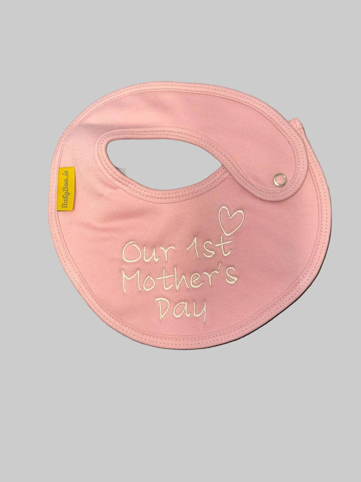 Our 1st Mother's Day organic cotton LittleBoo newborn bib