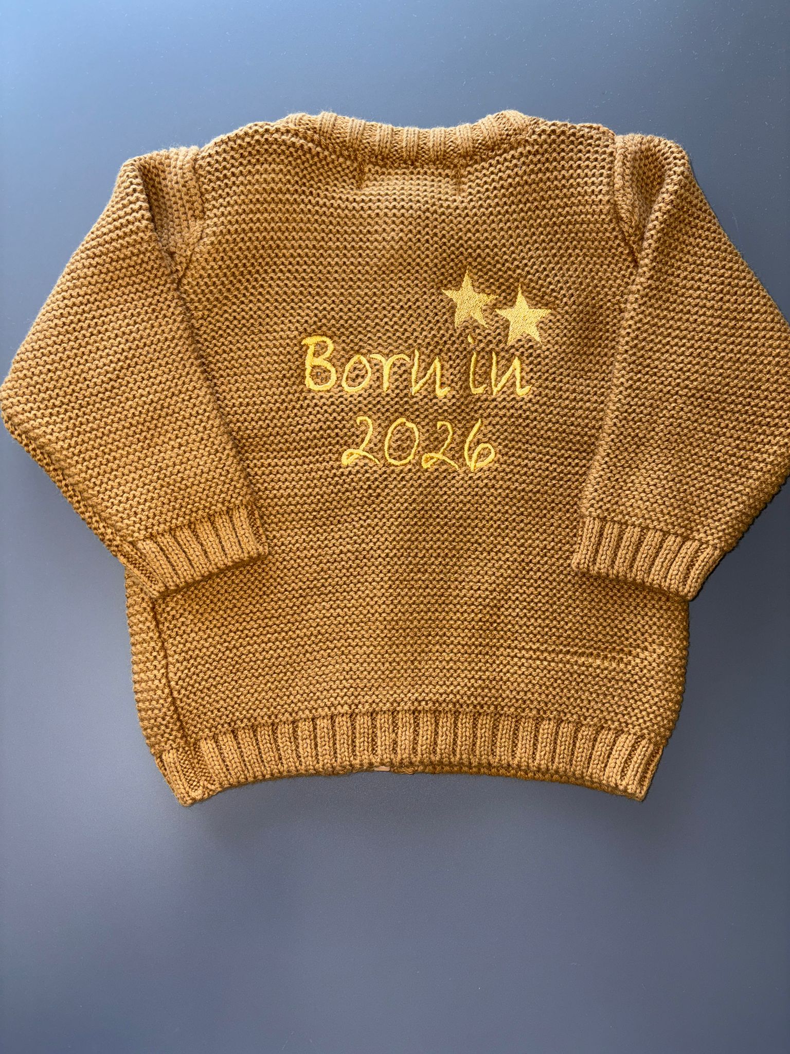 Stars Born in 2026 Organic Cotton Zipped Cardigan