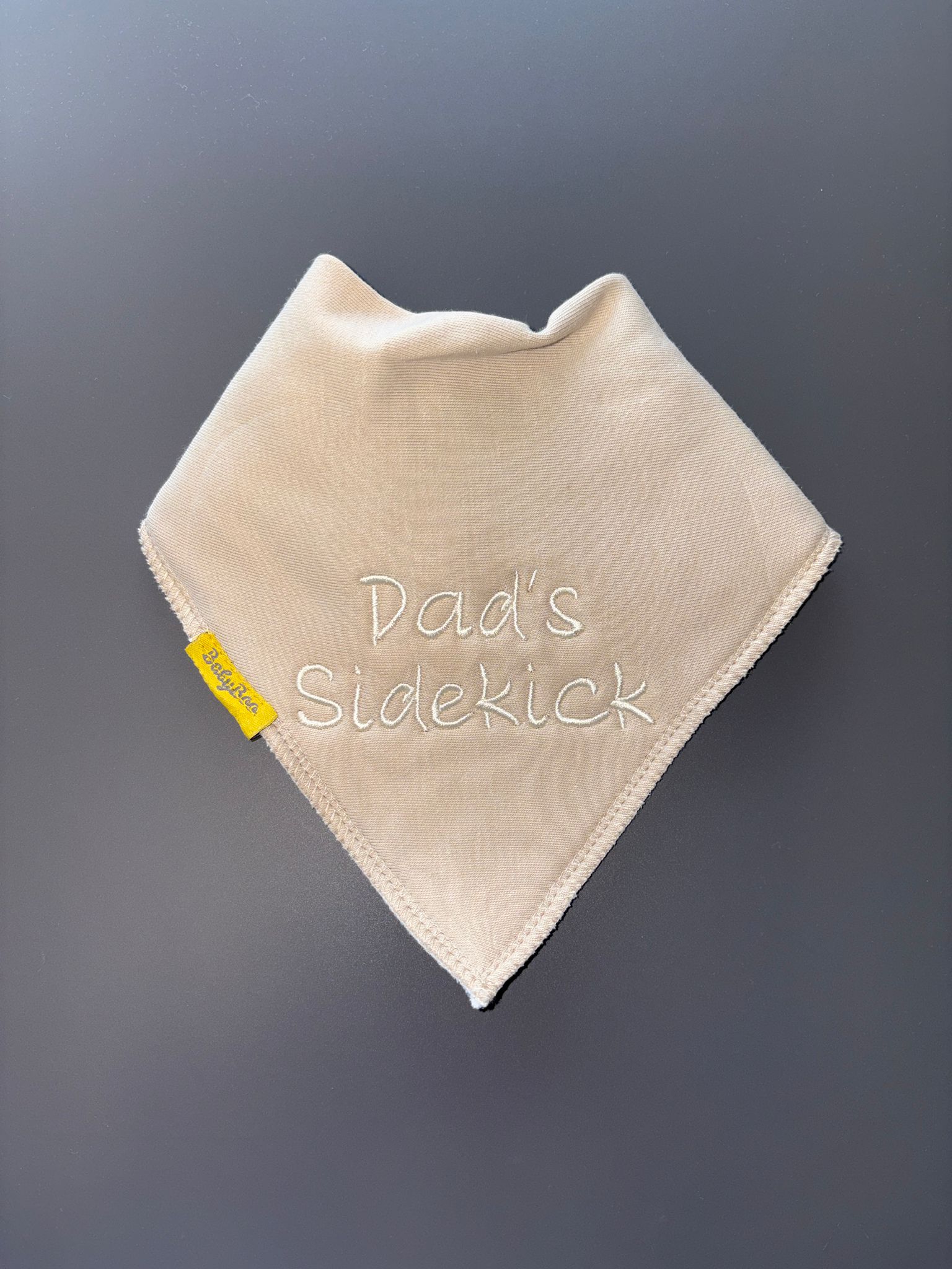 Dad's Sidekick organic cotton bandana bib