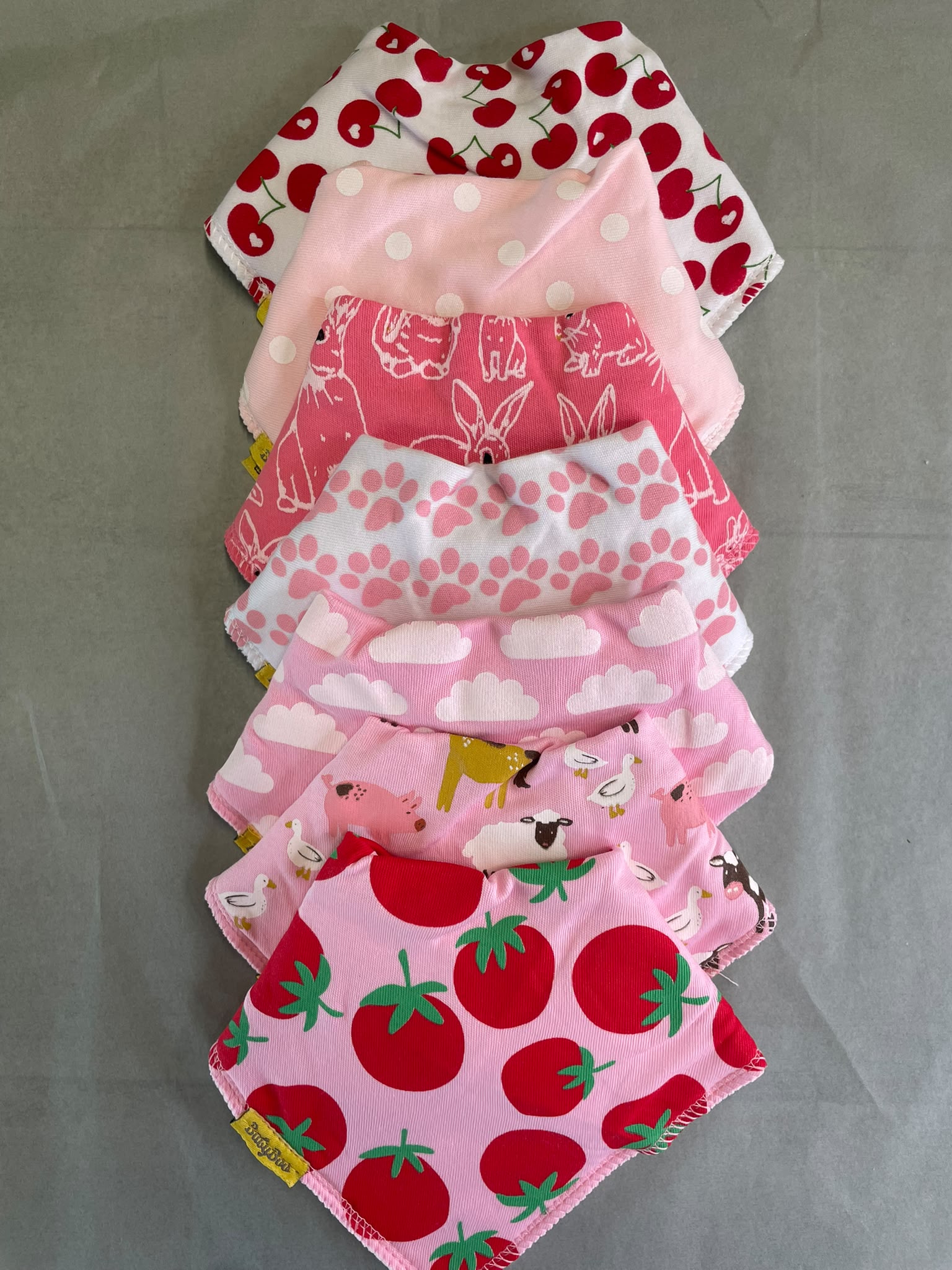 A week of bibs - for little girls